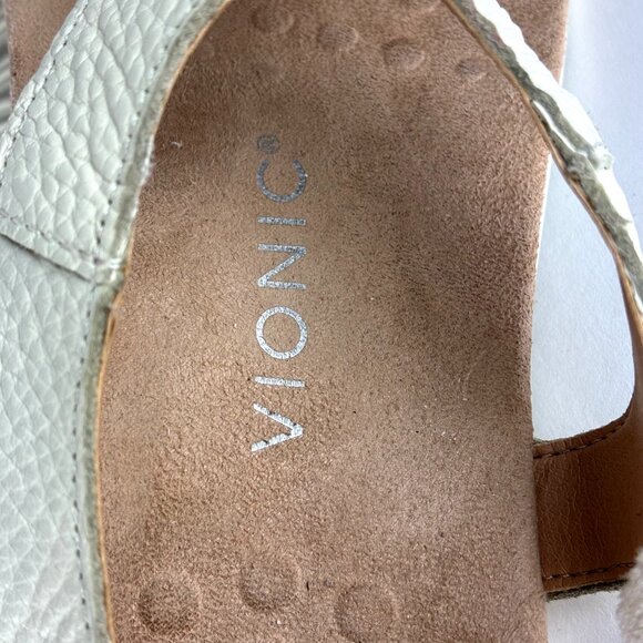 Vionic Terra Women's Leather Thong Slingback Sandals – Arch Support Comfort Sz.9 - Picture 12 of 13